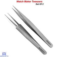 Watchmakers Tweezer Repairer Jewellery & Watches Repair Precision Professional