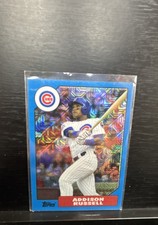 2017 Topps Silver Pack 1987 Design Chrome - Addison Russell #87-ARU Blue /99