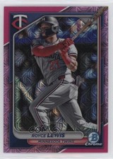 2024 Bowman Chrome Mega Box Pink Mojo Refractor /199 Royce Lewis #63 10dj