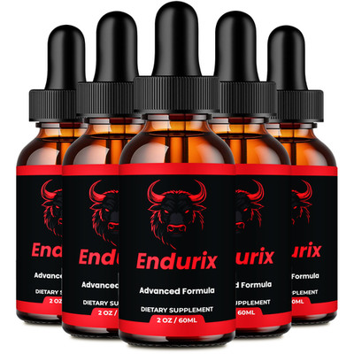 Endurix Drops, Official Endurix Supplement Droppers - Maximum Strength (5 Pack)