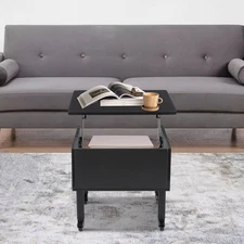 Lift Top Coffee Table Adjustable Height Coffee Table Modern Coffee Table 55*55cm