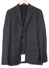 SUITSUPPLY Men Blazer UK34 Dark Grey Pure Wool Single Breasted Classic I