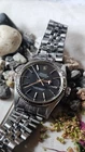 Vintage Rolex Datejust 1601 Black Pie-Pan Dial Men's Automatic Watch 1977