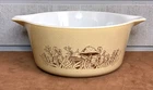 Vintage PYREX #474-B Forest Fancies Mushroom 1.5 Qt. Casserole Dish USA ~ No Lid