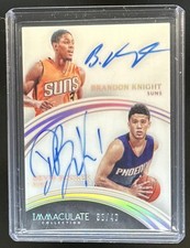2015-16 Panini Immaculate Collection Devin Booker Brandon Knight Dual Auto #/49