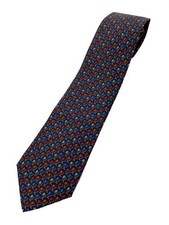Salvatore Ferragamo Tie Silk NVY Total Pattern Men