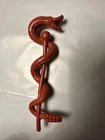 Vintage He-Man Rattlor ORIGINAL Snake Staff weapon Accessory Red Maroon MOTU