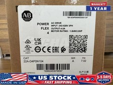 22A-D4P0N104 2022 SER A New Allen Bradley PowerFlex 4 1.5 kW 2 HP AC Drive
