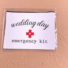 Bridal Shower Gifts for Bride to Be Travel Makeup Bag Wedding white Emergency Ki