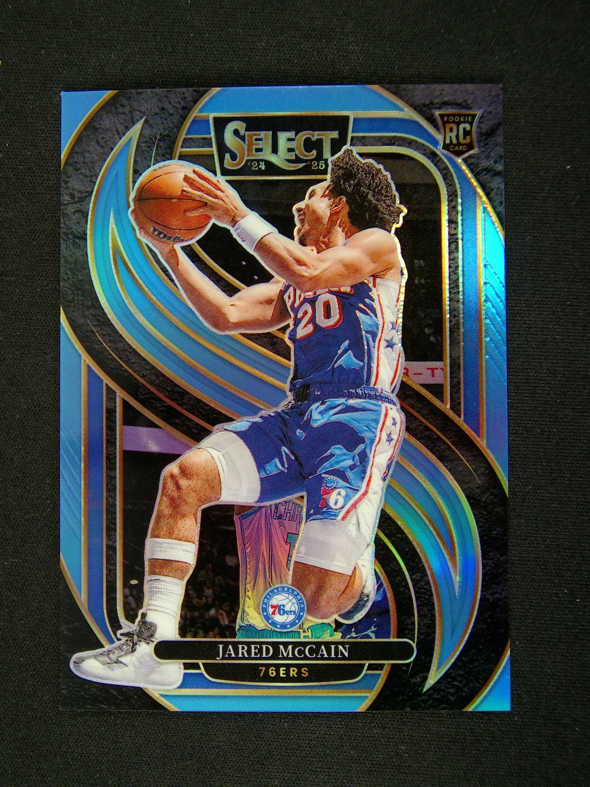 2024-25 Panini Select Jared McCain #184 RC Rookie Premier Light Blue /299