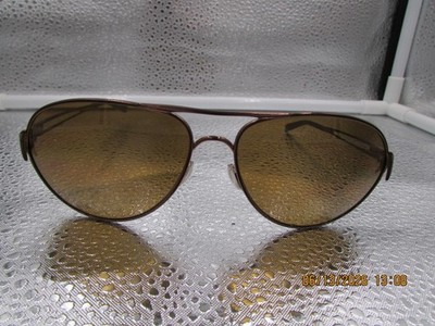 OAKLEY CAVEAT POLARIZED OO4054-05 60-14 137 BROWN BRONZE AVIATOR SUNGLASSES