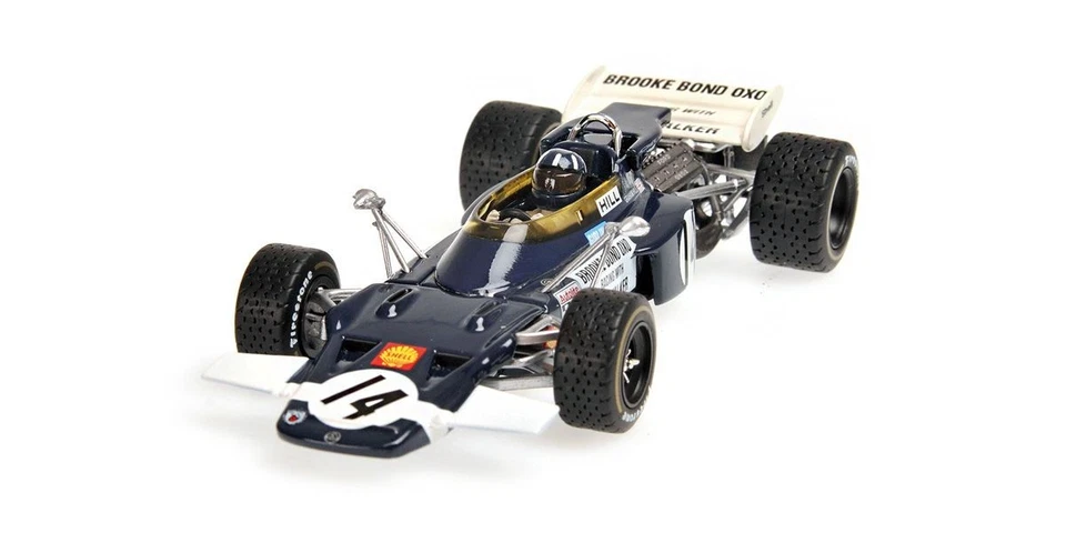 Minichamps 400700014 1/43 LOTUS 72 GRAHAM HILL GP MEXICAIN 1970 ÉDITION LIMITÉE - Photo 4/4