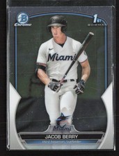 2023 Bowman #BCP-108 Jacob Berry Chrome Prospects Miami Marlins (T)