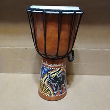 African Percussion Set with Two Djembe Drums, Gourd Shekere, and Wooden Shakers — listing 6