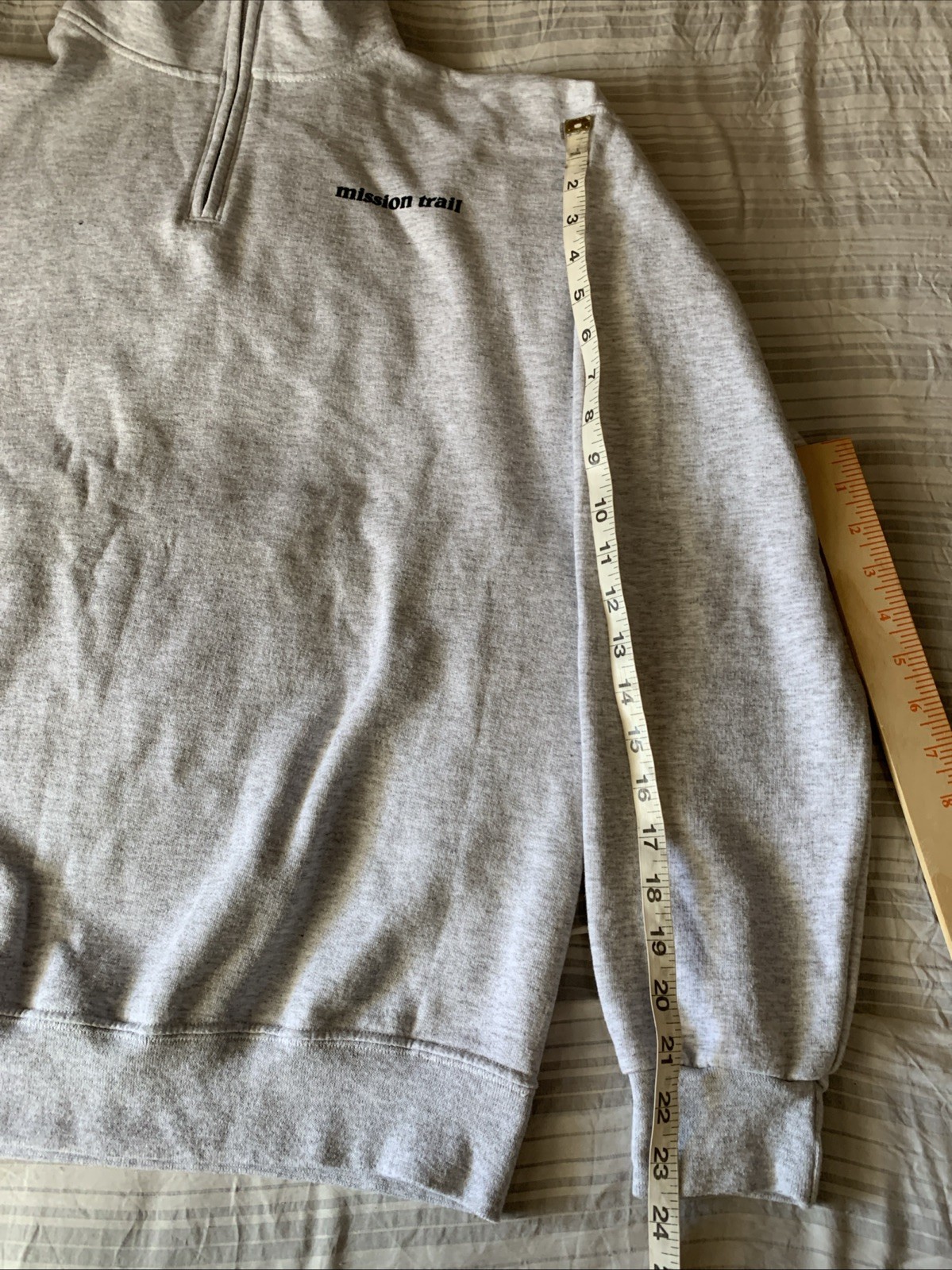 JERZEES NuBlend MEDIUM light Gray Sweatshirt Miss… - image 8