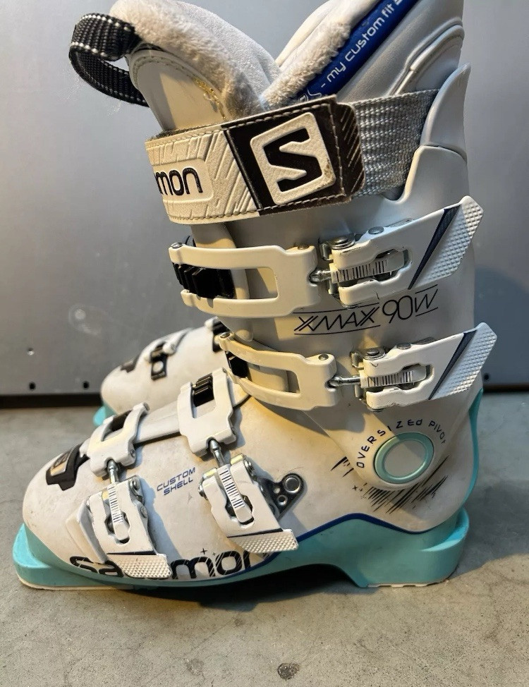Scarponi da sci Salomon X Max 90 Mondopoint 24 5 bianco verde