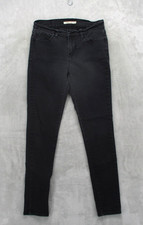 Levi's 710 Super Skinny Jeans Womens 6 Black Stretch Denim WaterLess