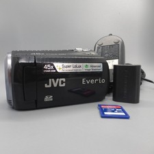 JVC Everio GZ-MS110BEK Handheld High Definition HDD Camcorder Black Tested