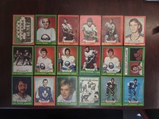 1973-74 OPC lot of 18 light back feat the Maple Leafs & Sabres with 1 rookie.