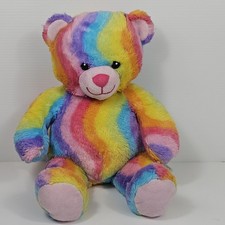 Build-A-Bear Workshop Rainbow Teddy Bear Plush 16" Stuffed Animal 2012 Toy