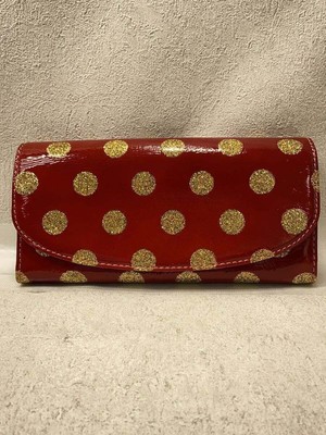 FRAMeWORK Long Wallet Cowhide RED Dots Women's 0047501