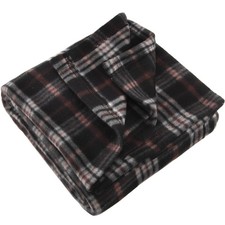 50x60 Throw Blankets, Plaid Fleece Throw Blankets for Bedroom, Couch, Livingr...