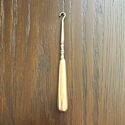 Antique TIFFANY & CO. Sterling Silver Shoe Button Hook, 6 , Monogrammed