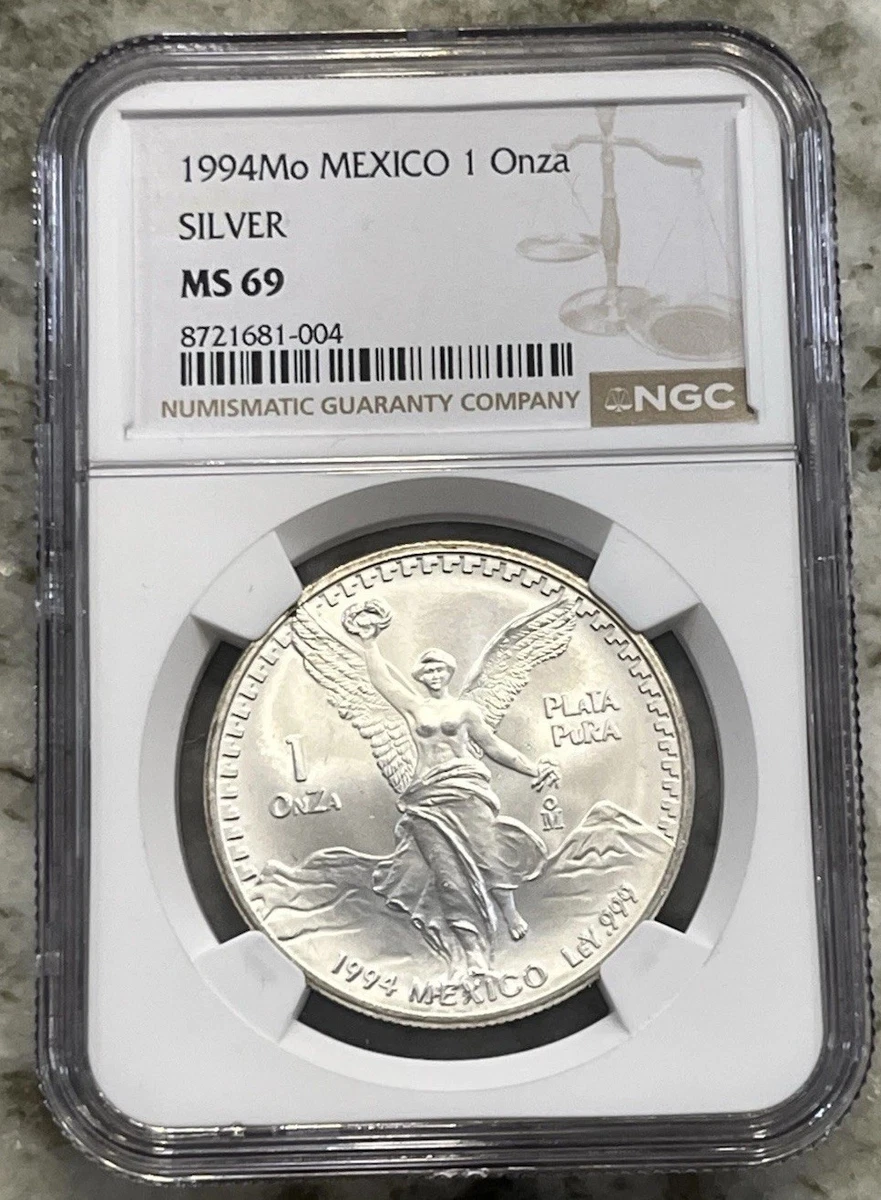 Mexican Libertad MS 69 Graded 1 oz Precious Metal Content per Unit