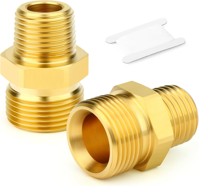 #ad 2Pcs Brass M22 Pressure Washer FittingM22 14Mm Male X 3 8quot;NPT Male Thread Fitti $19.45