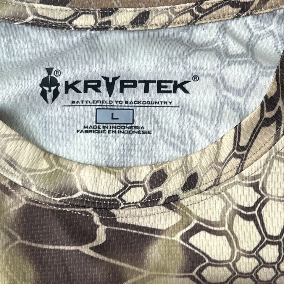 Kryptek Hyperion Long Sleeve Crew Mens Large Camo Hunting Outdoors - Image 2 of 4