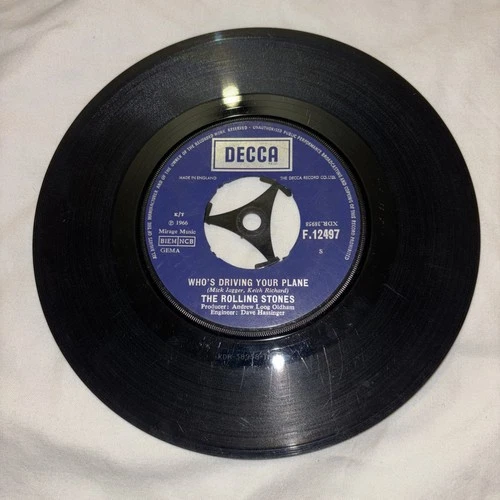 THE ROLLING STONES - 1966 - 7” Vinyl - WHO’S DRIVING YOUR PLANE -