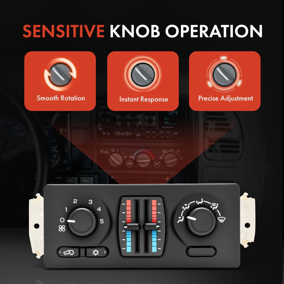 Manual A/C & Heater Climate Control Module for Chevrolet Silverado Sierra 1500 - Image 3 of 4