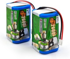 2 Pack 14.8V 2600mAh Li ion Battery Replacement for Shark Ion R75 RV761 RV850C