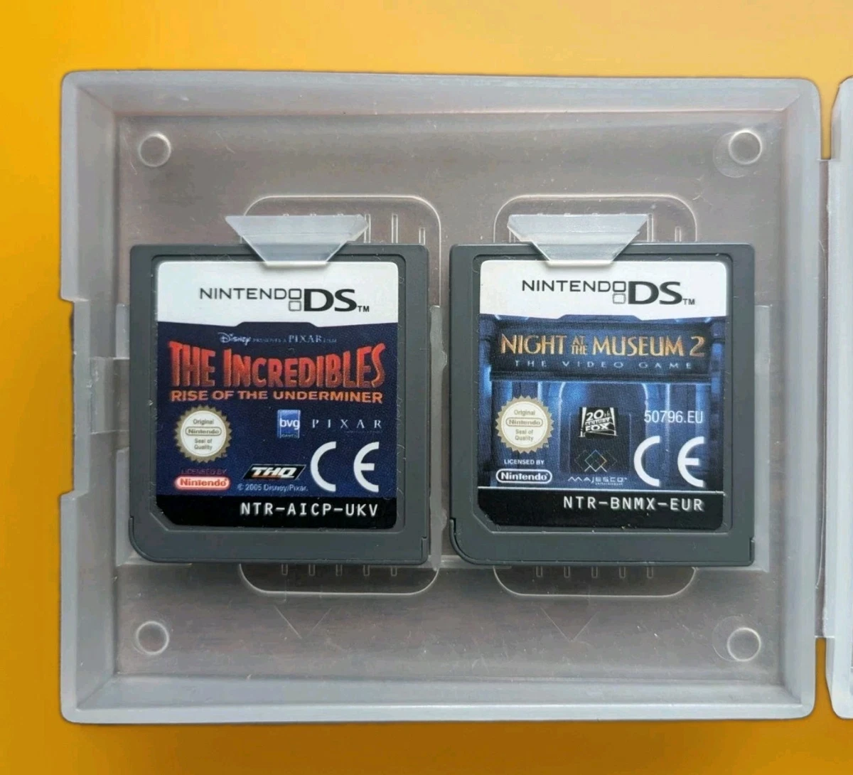 Nintendo DS Juegos Incredibles Rise Of Underminer Night At Museum 2 & Funda Pal