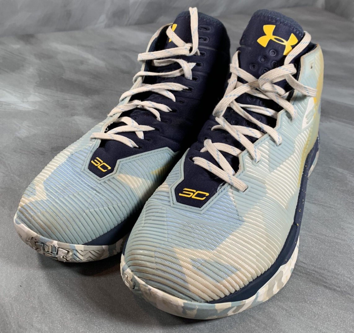 Under Armour Stephen Curry SC Charged Blue white yellow Basketball