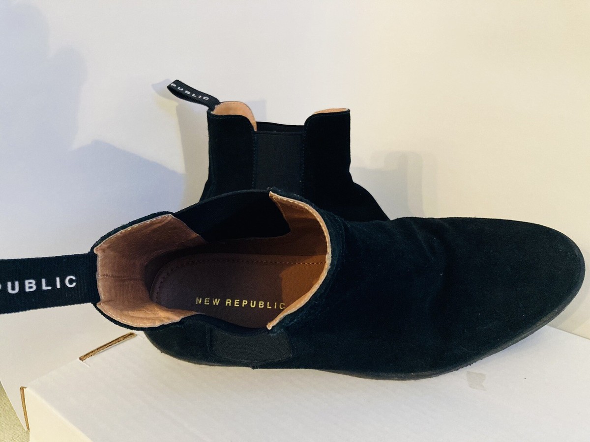 Republic Sonoma suede Chelsea boots in triple black size 8. New Republic Sonoma Suede Chelsea Boot Mens Sz 9 Triple  main image 2