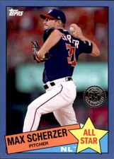 2020 Topps Series 2 MAX SCHERZER 1985 All-Star BLUE Parallel Nationals #85AS-38