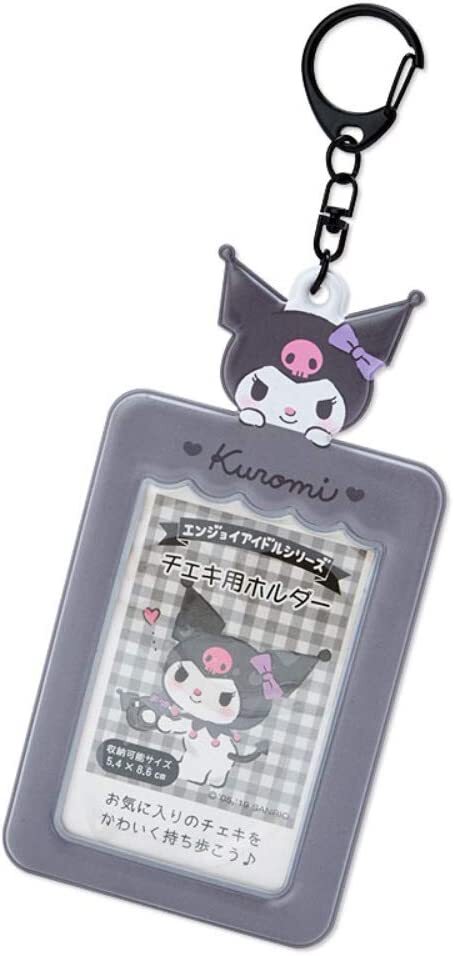 Sanrio My Melody Kuromi Photo Card Case 2set Key Holder Pink Black