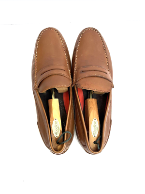 Rockport Brown Leather Penny Loafers Slip In Shoes Men Size  display picture 1