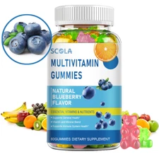 Kids Multivitamin Gummies - Daily Vitamins for Kids, Vitamin C, D3 &Zinc Support