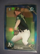 SKYLAR SZYNSKI 2016 Bowman Chrome Draft Blue Refractor #41 A's /150