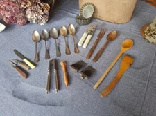 Lot d'ustensile de cuisine ancien et vintage moule cuillère et autres ...