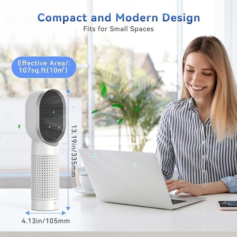 Air Purifier for Bedroom Home Portable Air Cleaner with True H13