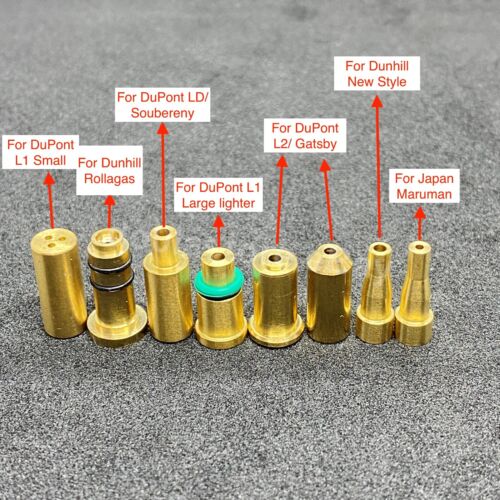 8pc/ set reusable gas refill adapters for S.T Dupont, Dunhill and other lighters - Picture 1 of 11