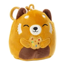 Original Squishmallow *SETH the RED PANDA WCOOKIE 3.5" MINI PLUSH CLIP* NWT