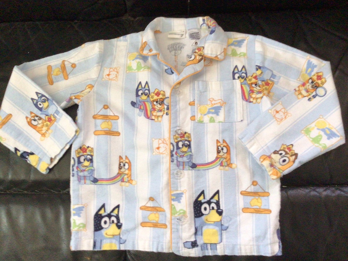 Peter Alexander Boys Bluey Flannelette Pyjama Top Size - Main Image