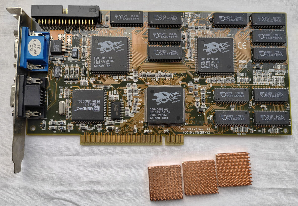 3dfx Voodoo 2 CMC Orbit3D, 12MB PCI video card, Grafikkart 3dfx Voodoo 2 CMC Orbit3D, 12MB PCI video card, Grafikkart