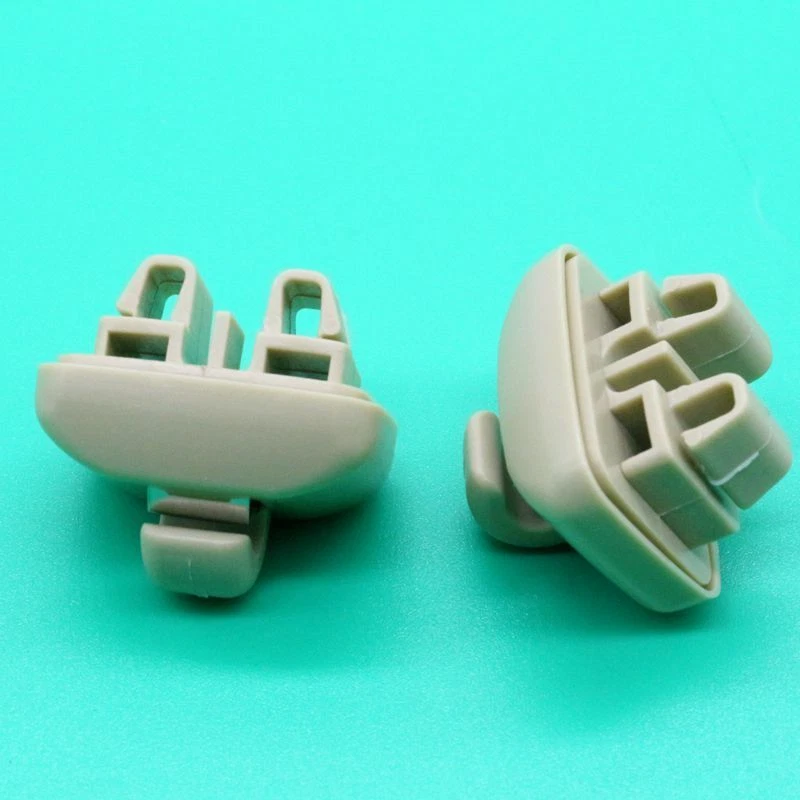 Gancho de sujeción con clip para parasol beige izquierdo y derecho 2 piezas para Audi TT RS6 A6 S6 Quattro Foto 3 de 3