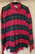 VTG 90S BRUSHPOPPER SHIRT XL WESTERN COWBOY RODEO COUNTRY STRIPES CUTTER  BUCK