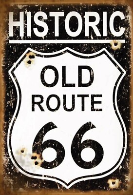 Top-Schilder, versch. Größen, Old Route 66, Highway, Motorrad,Historic, neu &ovp